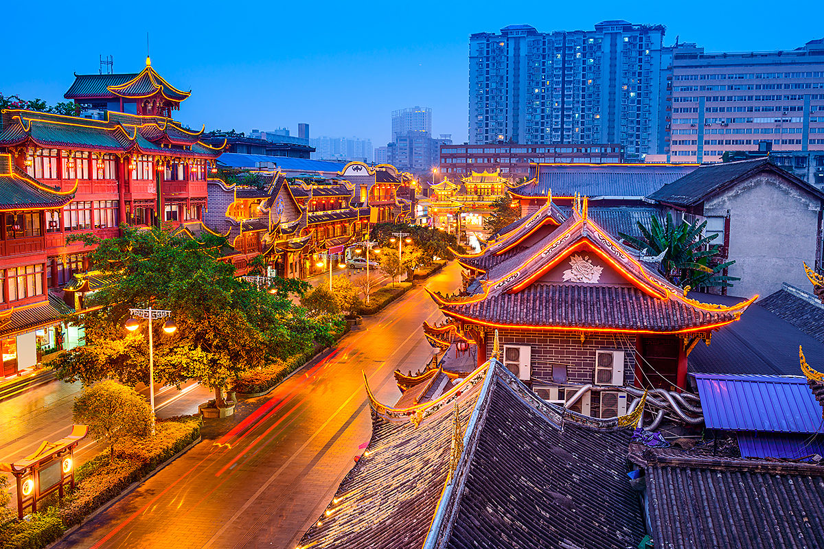 città cinese moderna